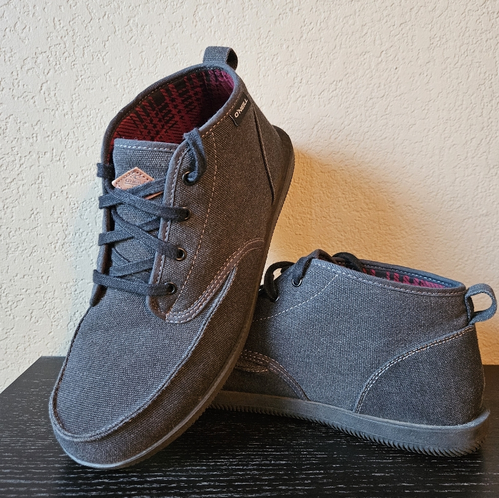 O'Neill Mens Turkey Slippers Size 10 Dark Grey